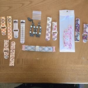 Floral and Patterned Watch Bands Set By Fancy Bands.